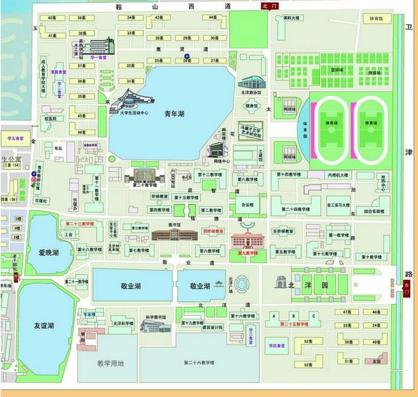 南開大學校園地圖